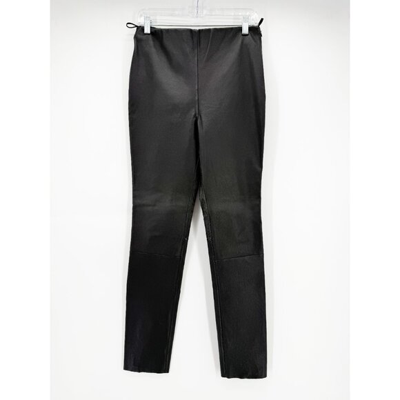 Karen Millen 100% leather lamb nappa pants - size 10 new with tags (NWT) - Picture 2 of 8